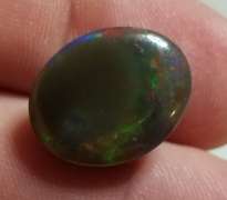 UNHEATED! Collectors 7.21ct smoldering black Opal