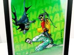 Batman, Robin & Joker Framed Color Print