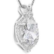 Sterling Silver White Topaz Pendant