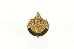 10K Yellow Gold United States Steel 40 Years Service Lapel Pin/Brooch