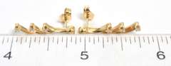 Elegant Diamond Earrings in 14KT Yellow Gold