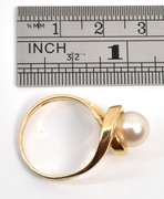 Nicely Designed Pearl Ring