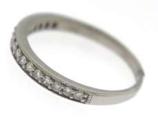 Favorite White Gold Milgrain Diamond Band