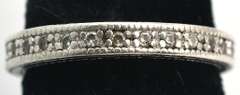 Petite CZ Band in Sterling Silver