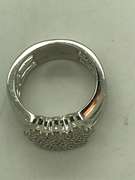 ladies 14k white gold diamond ring