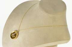 14K Yellow Gold Masonic Compass Square Monogram Locket Pendant