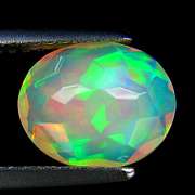 Fully faceted 1.75ct high fire floral block pattern Opal