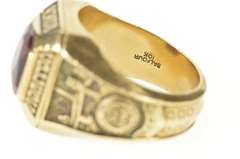 10K Yellow Gold 1969 Marist College Ornate Men's Class Ring
