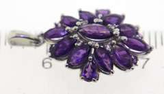 Sterling Silver Amythest Pendant