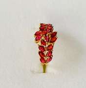 Red Sapphire Cocktail Ring in 14kt Gold