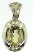 Sterling Silver Lemon Quartz Pendant