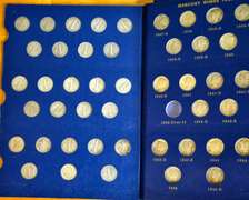 Mercury Dime set no Key dates,1916d,1921,1921d, 1942 over 1941.