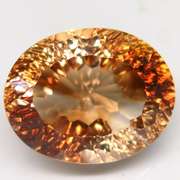 Fiery flashing 19.36ct champagne Imperial Topaz