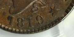 Scarce Reddish Brown Choice BU 1819/8 Coronet Head Large Cent. PCGS MS63BN (N-2)