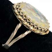 Sterling Silver Opal Ring