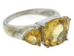 Sterling Silver Citrine Ring