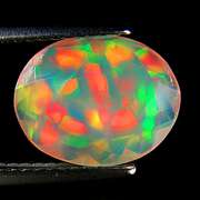 True honeycomb pattern! Faceted! 1.67ct Opal
