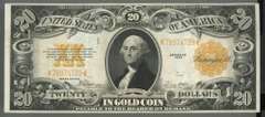 Very nice 1922 Series Large Size $20 Gold Certificate