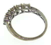 Sterling Silver CZ band Ring.