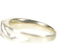 10K White Gold Men's Classic Diamond Inset Wedding Band Ring