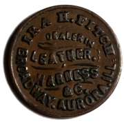 1861 Civil War Scarce State Illinois C W Store Card