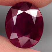 Glistening violet red 7.30ct Ruby