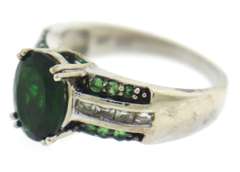 Sterling Silver Emerald Ring