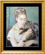 Pierre Auguste Renoir, Woman With A Cat