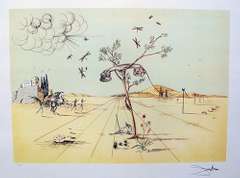 Salvador Dali, 'Disembodied Telephone' Lithograph