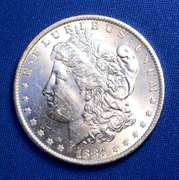 1884-O B.U. MORGAN SILVER DOLLAR