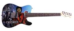 Michael Jackson Facsimile Autographed Custom Graphics Guitar