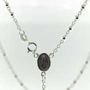 Sterling Silver 3mm Cross Lariat Necklace