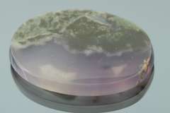 Artistic 58ct Chalcedony and Chlorite cabochon