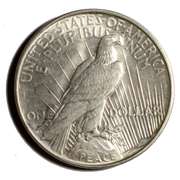 Gem BU Frosty White 1927 D Peace Dollar