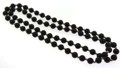Black Onyx and Gold Beaded Necklace