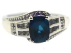 Sterling Silver Red Spinel Ring