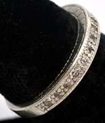 Petite CZ Band in Sterling Silver