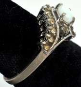 Sterling Silver Multi Crystal Ring