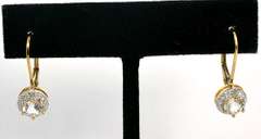 Dazzling Topaz Leverback Earrings in Vermeil