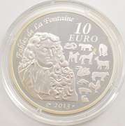 2013 France 10 Euro Year Of The Snake - Silver Proof Coin - Box & COA