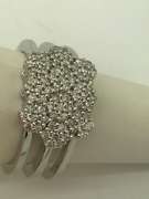ladies 14k white gold diamond ring
