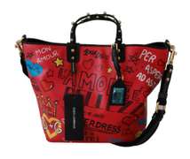 DOLCE & GABBANA Red L’Amore E’Belleza Tote Borse Leather BEATRICE Bag