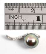 Gorgeous 9.9 MM Gray Pearl Pendant