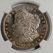 BU 1878 Reverse Of 78 7 Tail Feathers NGC DMPL MS62 Morgan