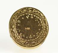 14K Yellow Gold Diamond Sail Boat Victorian Slide Charm/Pendant