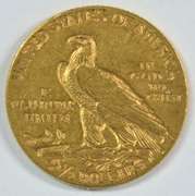 Lovely 1908 US $2.50 Indian Gold Piece