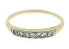 Simple Single Cut Diamond Yellow Gold Ring