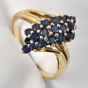 Sapphire Waterfall Cluster