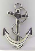 Sterling Silver Anchor Brooch