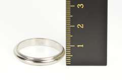 Platinum 4.2mm Classic Milgrain Trim Men's Wedding Band Ring